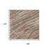 9' X 12' Coffee Copper And Beige Striped Washable Area Rug With UV Protection