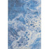 5' X 8' Navy Blue And Ivory Abstract Washable Area Rug With UV Protection