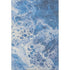 5' X 8' Navy Blue And Ivory Abstract Washable Area Rug With UV Protection