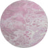 8' Pink And Ivory Abstract Washable Round Rug With UV Protection
