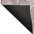 8' Pink And Ivory Abstract Washable Round Rug With UV Protection