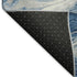 8' X 10' Navy Blue And Ivory Abstract Washable Area Rug With UV Protection