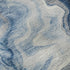 8' X 10' Navy Blue And Ivory Abstract Washable Area Rug With UV Protection