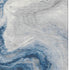 8' X 10' Navy Blue And Ivory Abstract Washable Area Rug With UV Protection