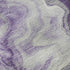 5' X 8' Purple And Ivory Abstract Washable Area Rug With UV Protection