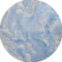 8' Blue Gray And Silver Abstract Washable Round Rug With UV Protection