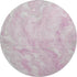 8' Pink And Ivory Abstract Washable Round Rug With UV Protection