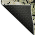 8' X 10' Black Green And Beige Floral Washable Area Rug With UV Protection