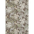5' X 8' Brown Beige And Green Floral Washable Area Rug With UV Protection
