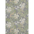 5' X 8' Gray Green And Beige Floral Washable Area Rug With UV Protection