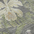 5' X 8' Gray Green And Beige Floral Washable Area Rug With UV Protection