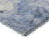 5' X 8' Blue Gray And Silver Abstract Washable Area Rug With UV Protection