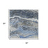 5' X 8' Blue Gray And Silver Abstract Washable Area Rug With UV Protection