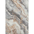 9' X 12' Silver Gray And Copper Abstract Washable Area Rug With UV Protection