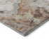 9' X 12' Silver Gray And Copper Abstract Washable Area Rug With UV Protection