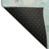 9' X 12' Teal Gray And Silver Abstract Washable Area Rug With UV Protection