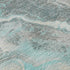 9' X 12' Teal Gray And Silver Abstract Washable Area Rug With UV Protection