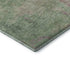 8' X 10' Artichoke Green And Eggplant Abstract Washable Area Rug With UV Protection