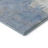 9' X 12' Denim Blue Ivory And Beige Abstract Washable Area Rug With UV Protection