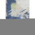 8' X 10' Navy Blue Green And Ivory Abstract Washable Area Rug With UV Protection