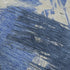 8' X 10' Navy Blue Green And Ivory Abstract Washable Area Rug With UV Protection