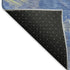 9' X 12' Navy Blue Green And Ivory Abstract Washable Area Rug With UV Protection