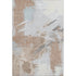 8' X 10' Rust Gray And Ivory Abstract Washable Area Rug With UV Protection