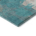 8' X 10' Teal Beige And Ivory Abstract Washable Area Rug With UV Protection
