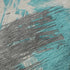 8' X 10' Teal Beige And Ivory Abstract Washable Area Rug With UV Protection