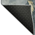 5' X 8' Graphite Gold And Silver Abstract Washable Area Rug With UV Protection