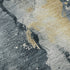 5' X 8' Graphite Gold And Silver Abstract Washable Area Rug With UV Protection