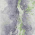 8' X 10' Lavender Green And Ivory Abstract Washable Area Rug With UV Protection