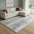 8' X 10' Sage Mauve And Ivory Abstract Washable Area Rug With UV Protection