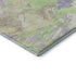 8' X 10' Lavender Green And Beige Abstract Washable Area Rug With UV Protection