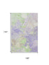 9' X 12' Lavender Green And Beige Abstract Washable Area Rug With UV Protection