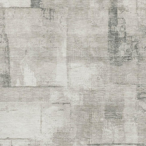 5' X 8' Beige Taupe And Ivory Geometric Washable Area Rug With UV Protection