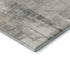 8' Beige Taupe And Ivory Geometric Washable Round Rug With UV Protection