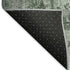 9' X 12' Green And Gray Striped Washable Area Rug With UV Protection
