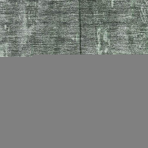 9' X 12' Green And Gray Striped Washable Area Rug With UV Protection