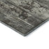8' Taupe Beige And Gray Striped Washable Round Rug With UV Protection