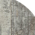 8' Taupe Beige And Gray Striped Washable Round Rug With UV Protection