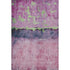 5' X 8' Blush Mint Green And Charcoal Abstract Washable Area Rug With UV Protection
