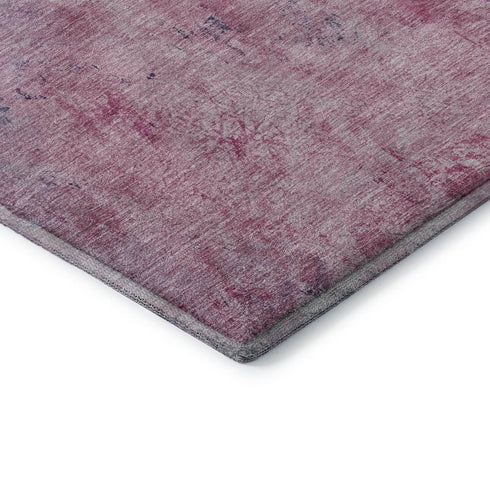 5' X 8' Blush Mint Green And Charcoal Abstract Washable Area Rug With UV Protection