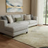 8' X 10' Beige Charcoal And Gray Animal Print Washable Area Rug With UV Protection