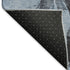5' X 8' Denim Blue And Charcoal Animal Print Washable Area Rug With UV Protection