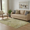 5' X 8' Gold And Charcoal Animal Print Washable Area Rug With UV Protection