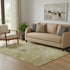 5' X 8' Gold And Charcoal Animal Print Washable Area Rug With UV Protection