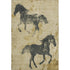 5' X 8' Gold And Charcoal Animal Print Washable Area Rug With UV Protection