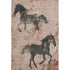 5' X 8' Rust And Charcoal Animal Print Washable Area Rug With UV Protection