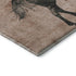 5' X 8' Rust And Charcoal Animal Print Washable Area Rug With UV Protection